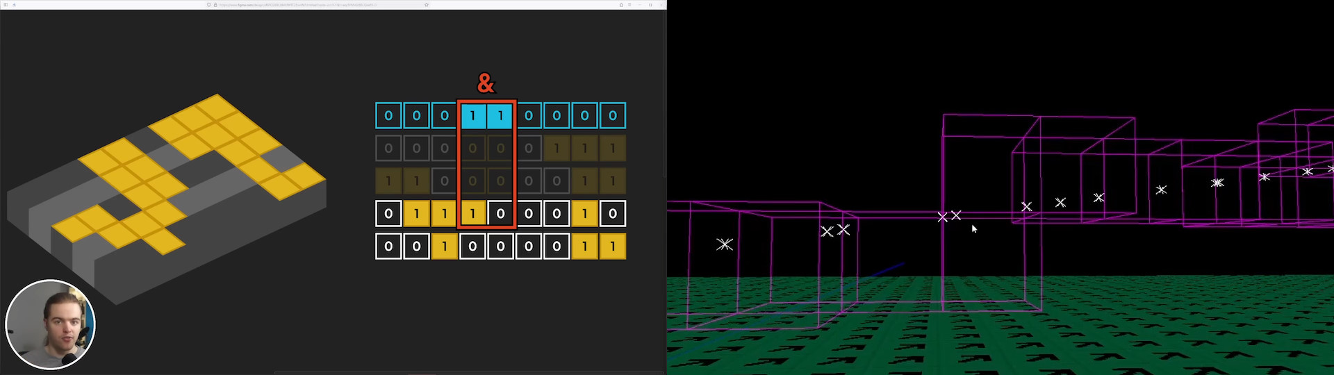 Screenshots from old Cavey development videos.