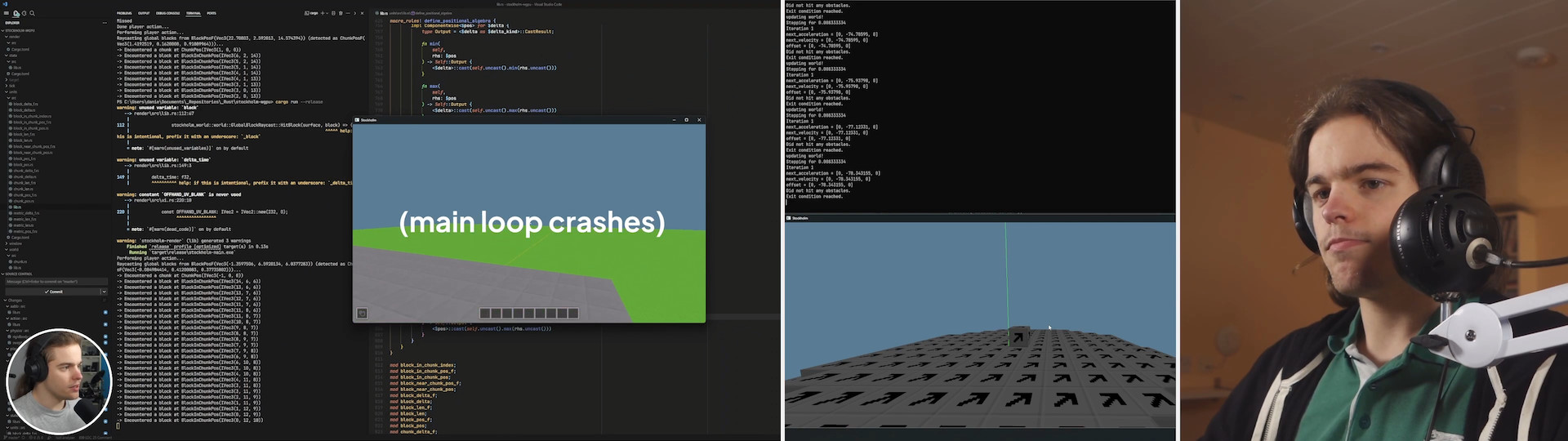 Screenshots from old Cavey development videos.